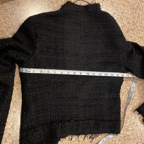 Zara Woman Black Jacket Blazer Size Medium - Picture 9 of 12